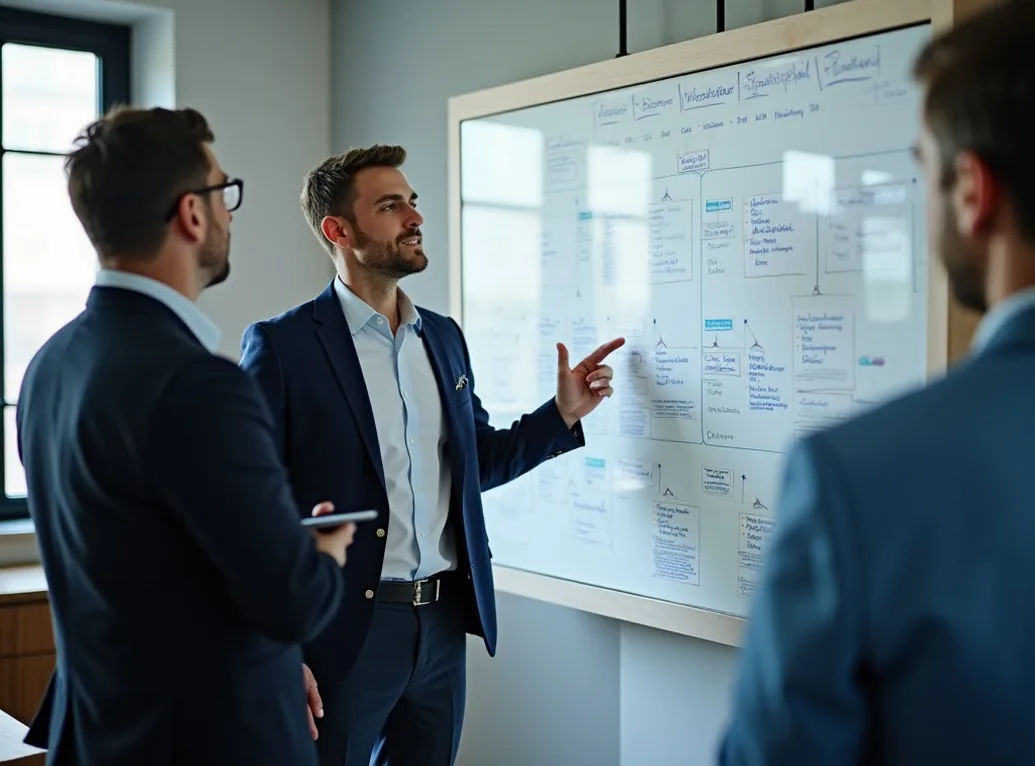 professional discussing timeline management strategies